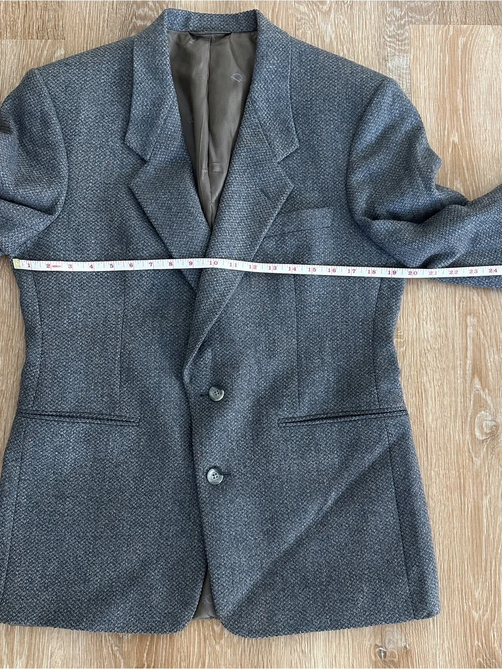 Vintage Christian Dior Monsieur Wool Blazer Gray Tweed Men’s / Unisex